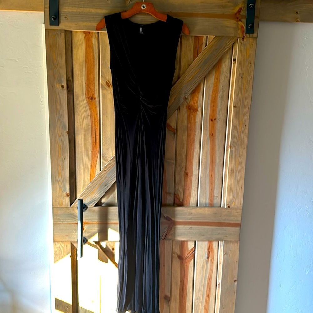 FOREVER21 BLACK KNOTTED MAXI DRESS